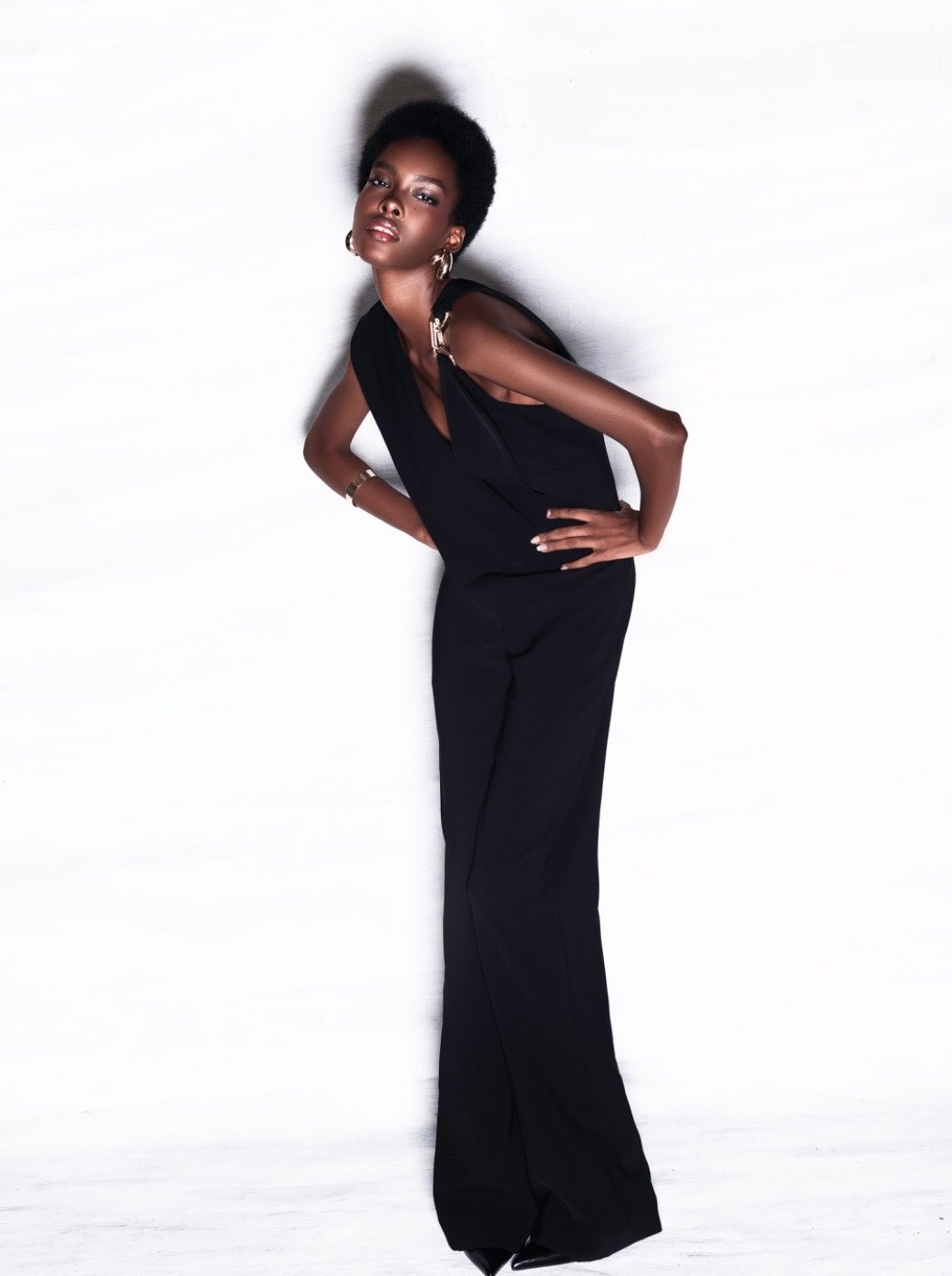 Editorial de moda en estudio